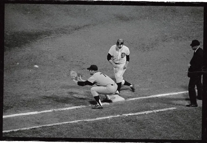 Framed Print : Mickey Mantle Playing First Base Framed Print : Mickey Mantle Playing First Base