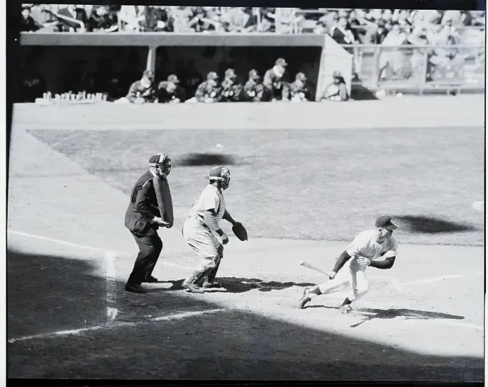 Framed Print : Mickey Mantle Runs To Base After Single Framed Print : Mickey Mantle Runs To Base After Single