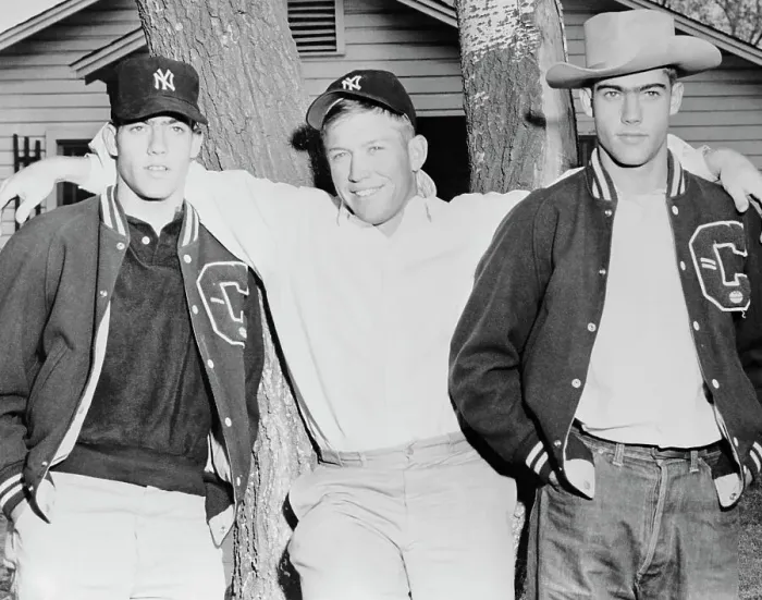 Framed Print : Mickey Mantle Sitting with Brothers Roy and Ray Framed Print : Mickey Mantle Sitting with Brothers Roy and Ray