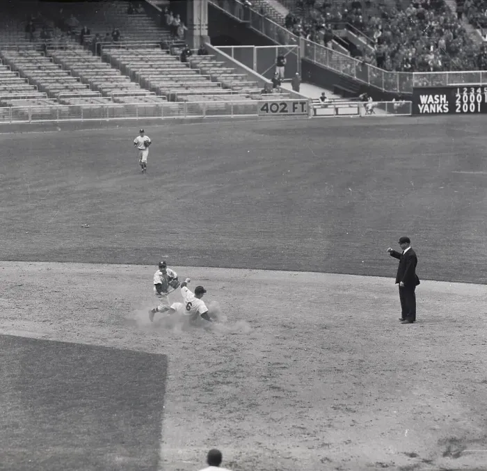 Framed Print : Mickey Mantle Sliding into Base Framed Print : Mickey Mantle Sliding into Base