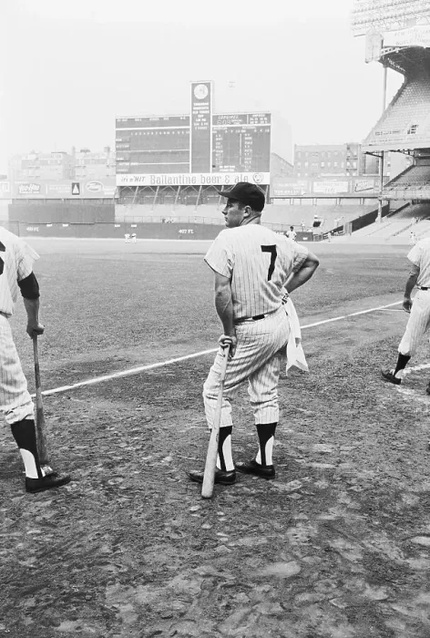 Framed Print : Mickey Mantle Standing with One Hand on His Hip Framed Print : Mickey Mantle Standing with One Hand on His Hip