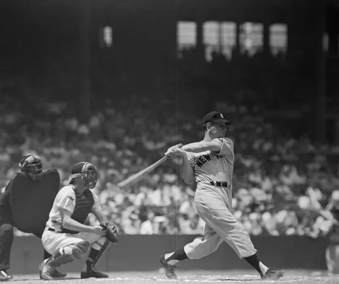 Framed Print : Mickey Mantle Swinging the Bat Framed Print : Mickey Mantle Swinging the Bat