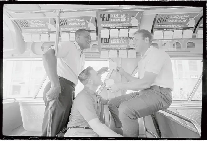 Framed Print : Mickey Mantle Talking with Whitey Ford