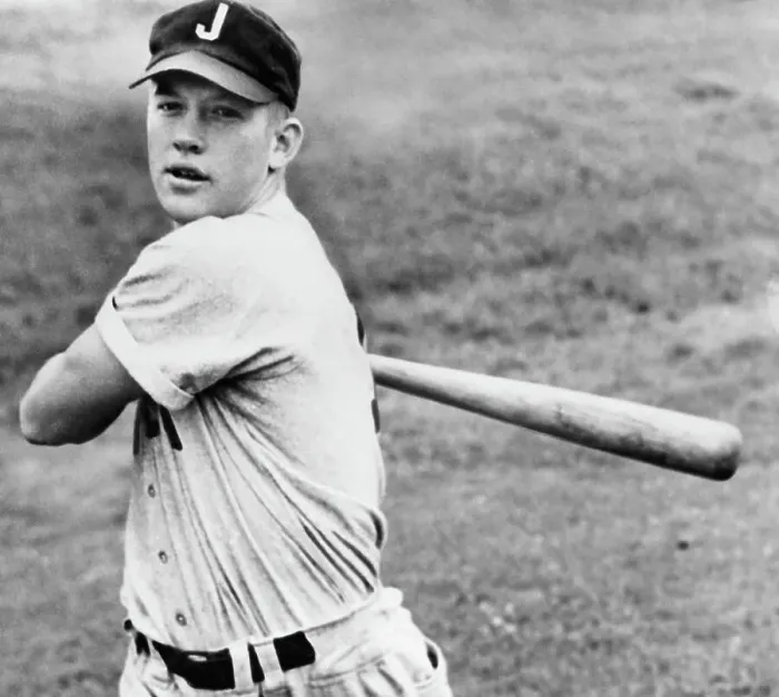 Framed Print : Mickey Mantle W / Joplin Hat Swinging Bat Framed Print : Mickey Mantle W / Joplin Hat Swinging Bat