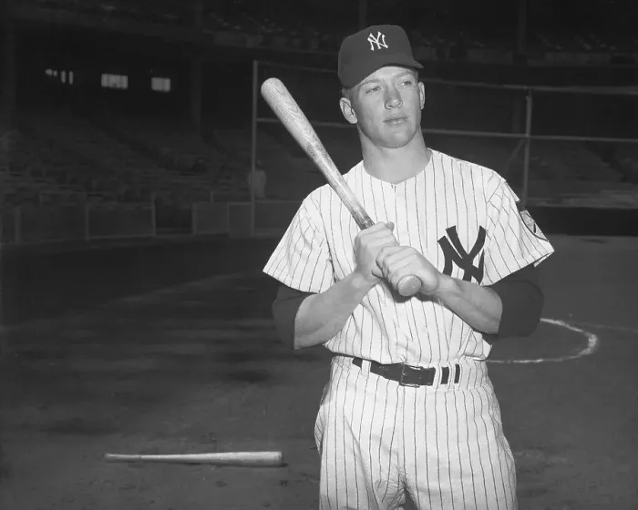 Framed Print : Mickey Mantle In Yankees Uniform 1951 Framed Print : Mickey Mantle In Yankees Uniform 1951
