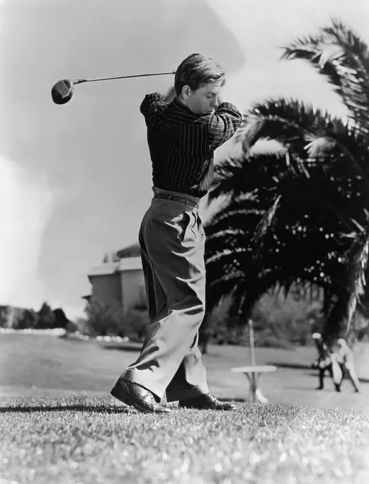 Framed Print : Mickey Rooney Playing Golf Framed Print : Mickey Rooney Playing Golf