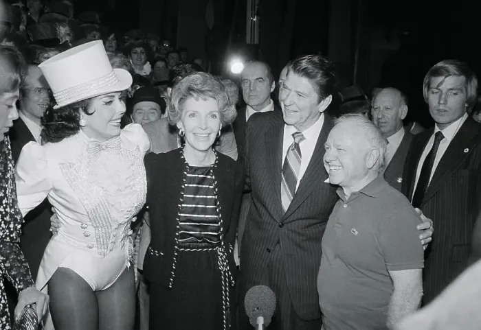 Framed Print : Mickey Rooney Posing with President Reagan and Others Framed Print : Mickey Rooney Posing with President Reagan and Others