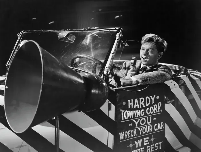 Framed Print : Mickey Rooney Riding in Car Framed Print : Mickey Rooney Riding in Car