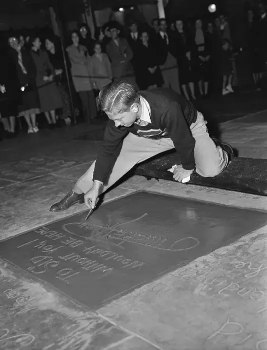 Framed Print : Mickey Rooney Signing His Name Framed Print : Mickey Rooney Signing His Name