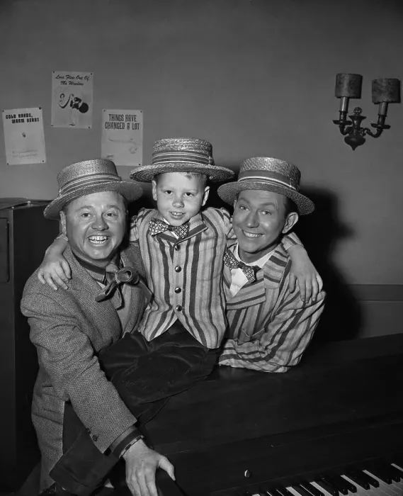  : Mickey Rooney with His Son and Donald O'Connor