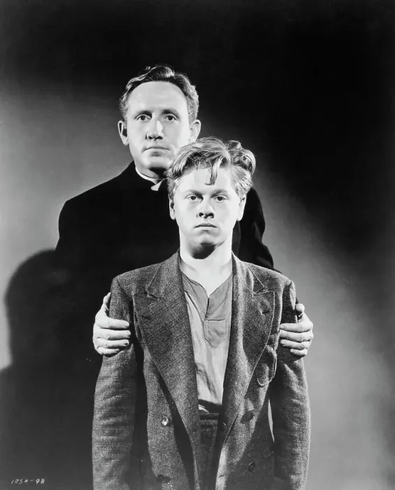 Framed Print : Mickey Rooney and Spencer Tracy