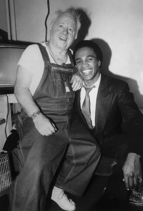 Framed Print : Mickey Rooney with Sugar Ray Leonard Framed Print : Mickey Rooney with Sugar Ray Leonard