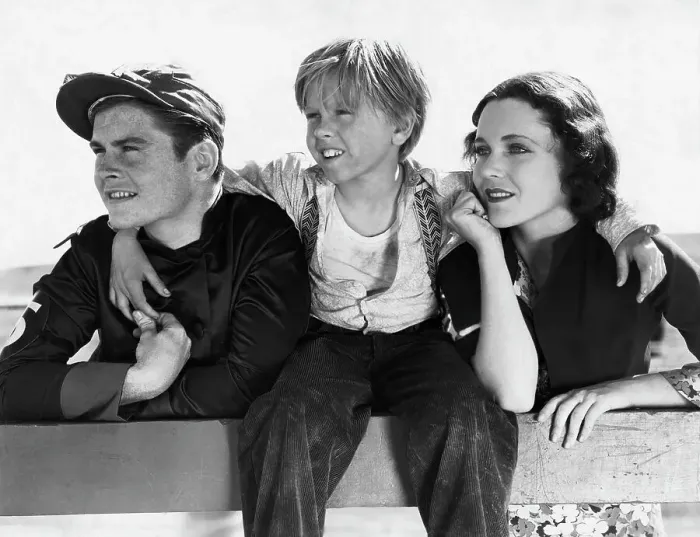 Framed Print : Mickey Rooney, Tom Brown, and Maureen O'Sullivan
