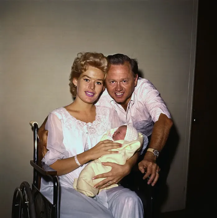 Framed Print : Mickey Rooney with Wife and Daughter Framed Print : Mickey Rooney with Wife and Daughter