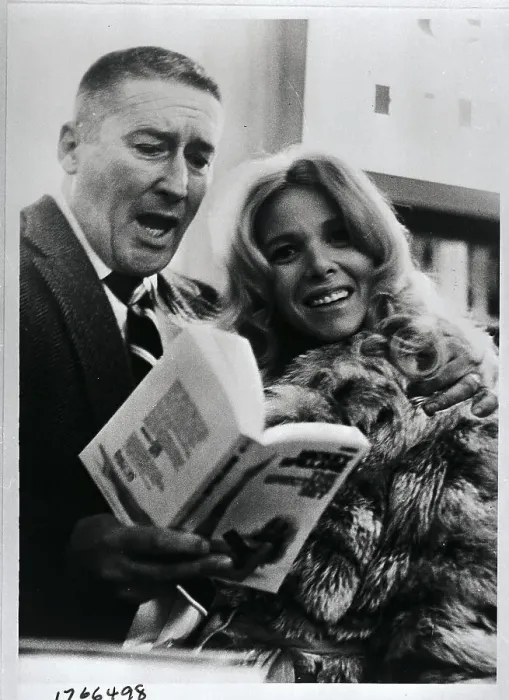 Framed Print : Mickey Spillane Reading to his Wife Framed Print : Mickey Spillane Reading to his Wife