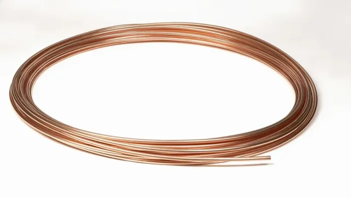Framed Print : Micro-bore copper pipe Framed Print : Micro-bore copper pipe