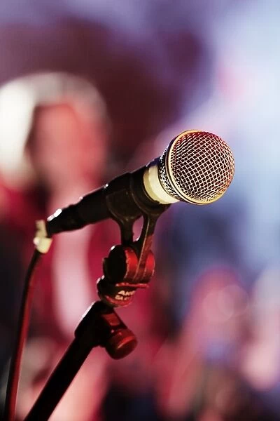 Microphone at a concert