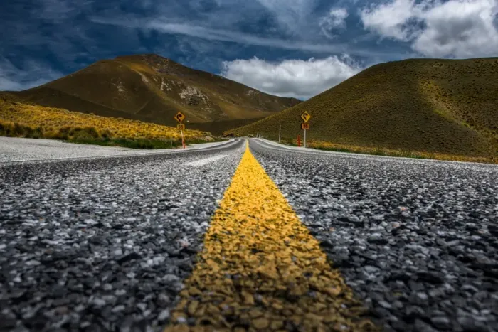 Framed Print : in the middle of highway Framed Print : in the middle of highway