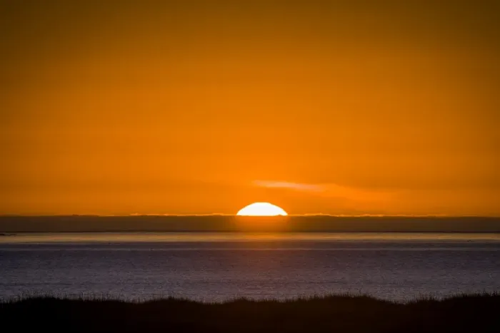 Framed Print : Midnight sun setting Framed Print : Midnight sun setting