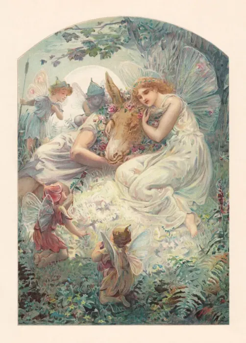 Framed Print : A Midsummer Nights Dream by William Shakespeare, chromolithograph, published 1899