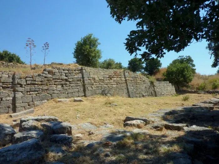 Framed Print : The mighty walls of the city of Troy
