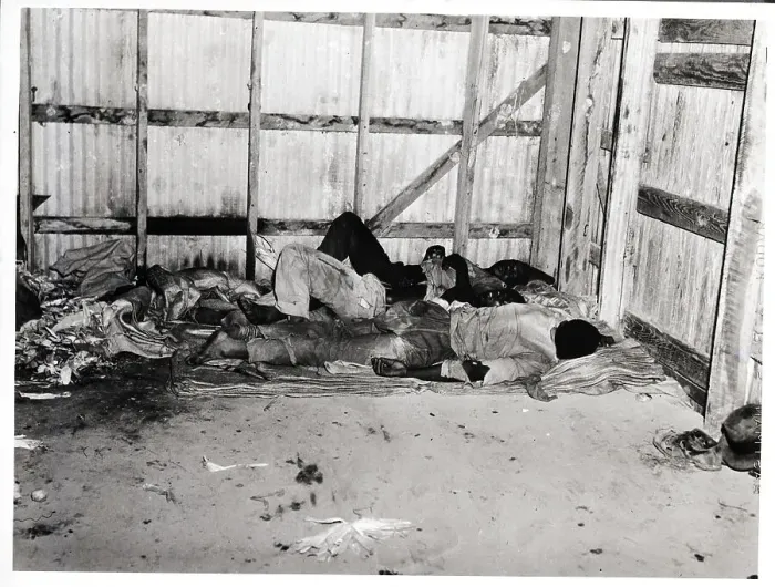 Framed Print : Migrant Workers Shown Sleeping on Floor Framed Print : Migrant Workers Shown Sleeping on Floor