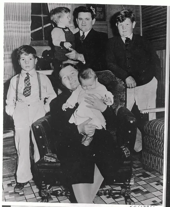Framed Print : Migratory Camp Dweller Fred F. Edwards Posing with His Family Framed Print : Migratory Camp Dweller Fred F. Edwards Posing with His Family