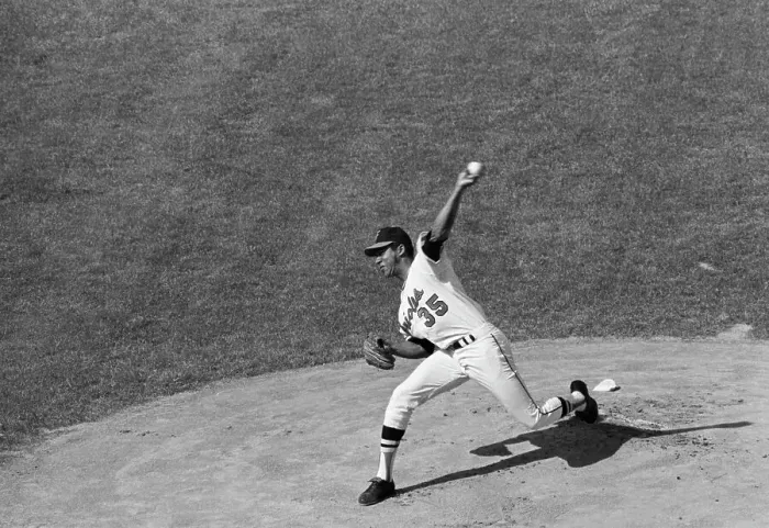 Framed Print : Mike Cuellar Shown In Mid-Pitch Framed Print : Mike Cuellar Shown In Mid-Pitch