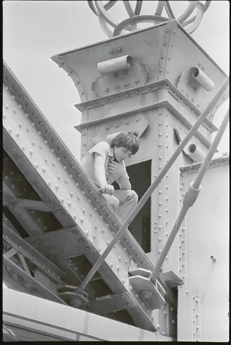 Framed Print : Mike Dingus Sitting Atop Bridge Framed Print : Mike Dingus Sitting Atop Bridge
