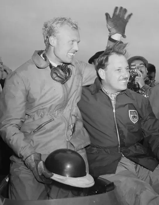 Framed Print : Mike Hawthorn and Ivor Bueb