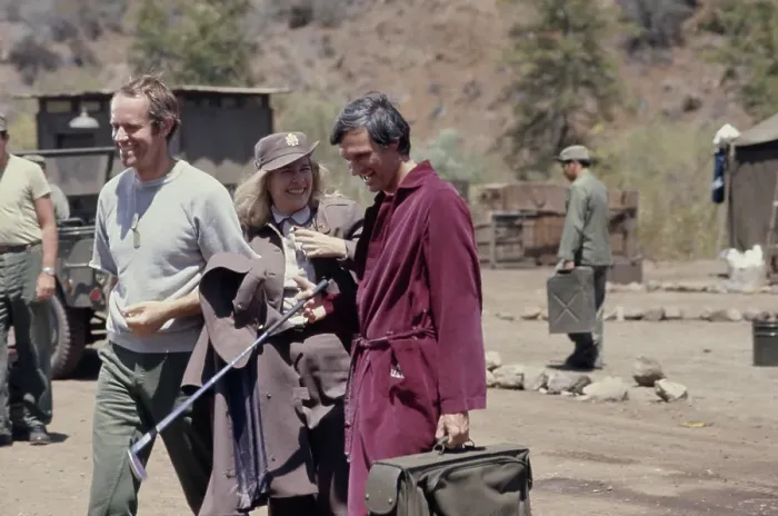 Framed Print : Mike, Loretta And Alan - M*A*S*H Production