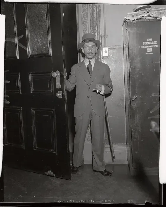Framed Print : Mike Romanoff Standing at Door Framed Print : Mike Romanoff Standing at Door