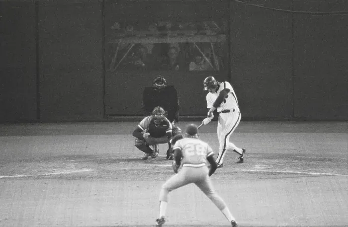 Framed Print : Mike Schmidt Hitting a Double