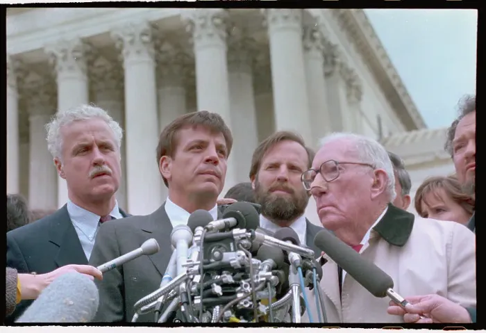Framed Print : Mike Synar and Claude Pepper Speaking