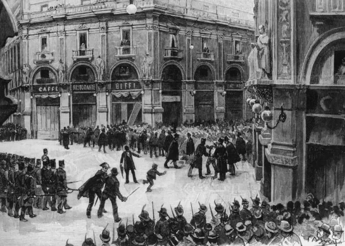 Framed Print : Milan Riot Framed Print : Milan Riot