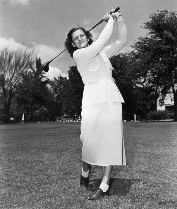 Framed Print : Mildred Didrikson Swinging Golf Club Framed Print : Mildred Didrikson Swinging Golf Club
