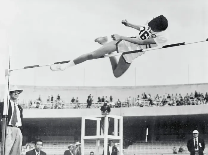 Framed Print : Mildred McDaniel Completing the High Jump Framed Print : Mildred McDaniel Completing the High Jump