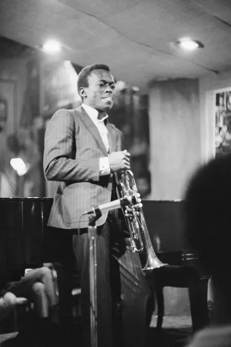 Framed Print : Miles Davis Performing in Nightclub Framed Print : Miles Davis Performing in Nightclub