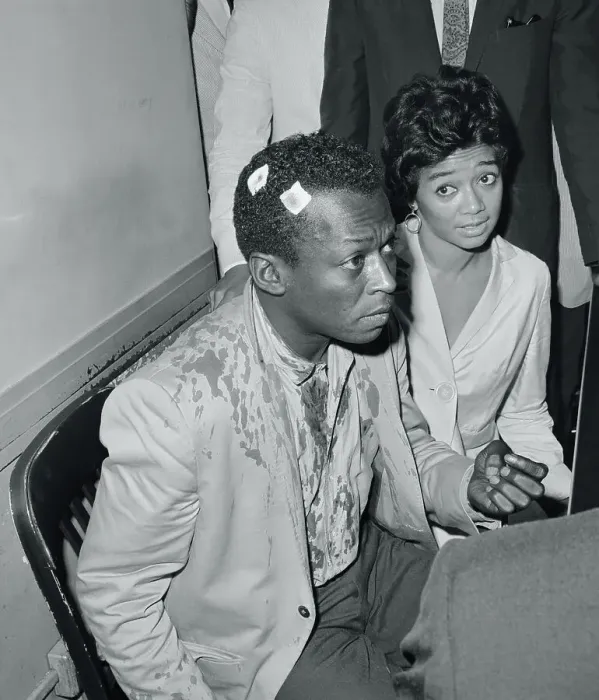 Framed Print : Miles Davis with His Wife Framed Print : Miles Davis with His Wife