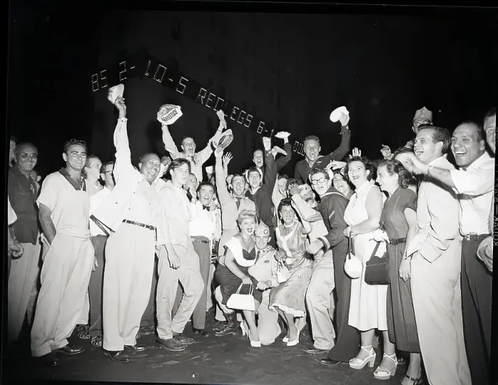 Framed Print : Military Couples At Coney Island Framed Print : Military Couples At Coney Island
