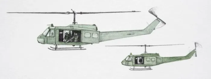 Framed Print : Military helicopter with open door carrying crew, side view Framed Print : Military helicopter with open door carrying crew, side view