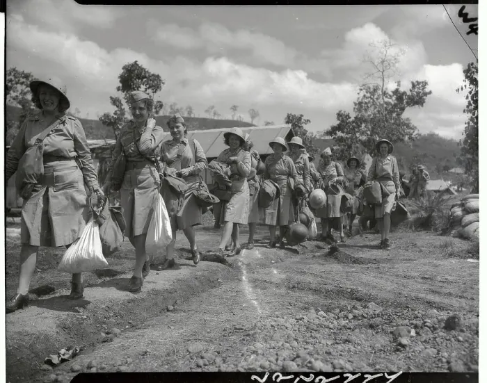 Framed Print : Military Nurses Going to Camp Framed Print : Military Nurses Going to Camp