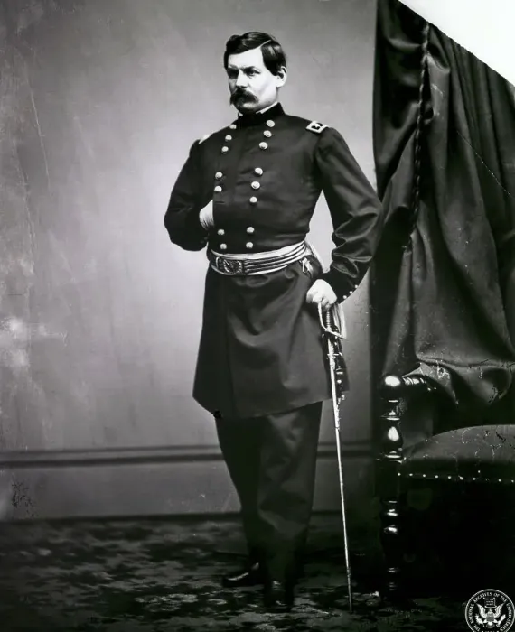 Framed Print : Military Officer George B. McClellan Posing Framed Print : Military Officer George B. McClellan Posing
