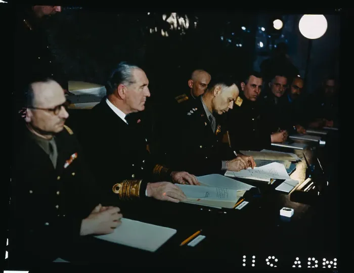 Framed Print : Military Officers Sitting at Table Framed Print : Military Officers Sitting at Table