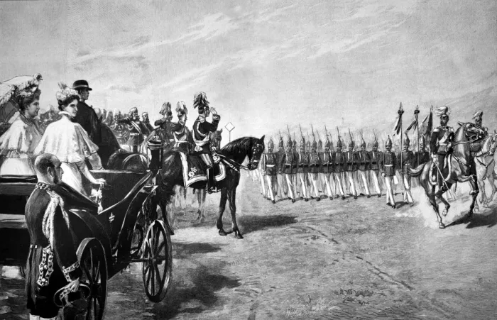 Framed Print : Military parade - 1896 Framed Print : Military parade - 1896
