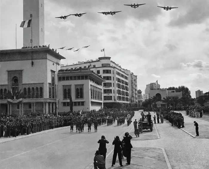 Framed Print : Military Parade And Fly-Past In Casablanca, Morocco Framed Print : Military Parade And Fly-Past In Casablanca, Morocco