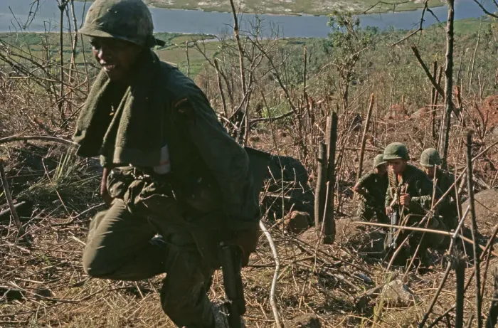 Framed Print : US Military Patrol, Vietnam War