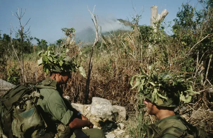 Framed Print : US Military Patrol, Vietnam War Framed Print : US Military Patrol, Vietnam War