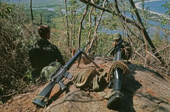 Framed Print : US Military Patrol, Vietnam War Framed Print : US Military Patrol, Vietnam War