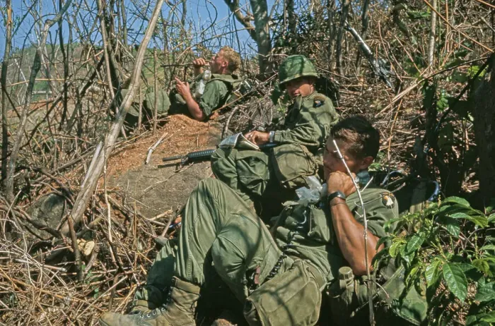 Framed Print : US Military Patrol, Vietnam War Framed Print : US Military Patrol, Vietnam War
